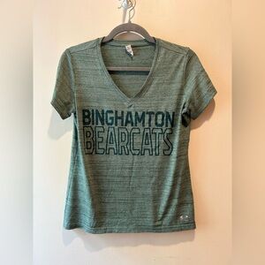 Binghamton Bearcats Under Armour Heather Green Women's Tee